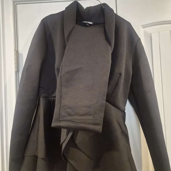 Fashion Nova Chic Black Layered Jumpsuit - Picture 4 of 6